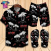 Ac Dc Rock Band Full Print Hawaiian Shirt Beach Shorts And Flip Flops