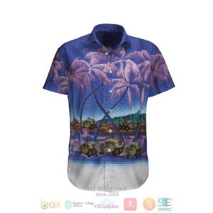 Amx-10 Rc French Army Violet Hawaiian Shirt