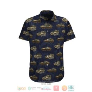Aslav Australian Army Dark Blue Hawaiian Shirt
