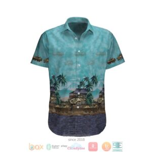 Aslav Australian Army Palm Tree Hawaiian Shirt
