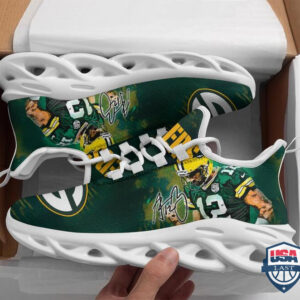 Aaron Rodgers Green Bay Packers Max Soul Shoes