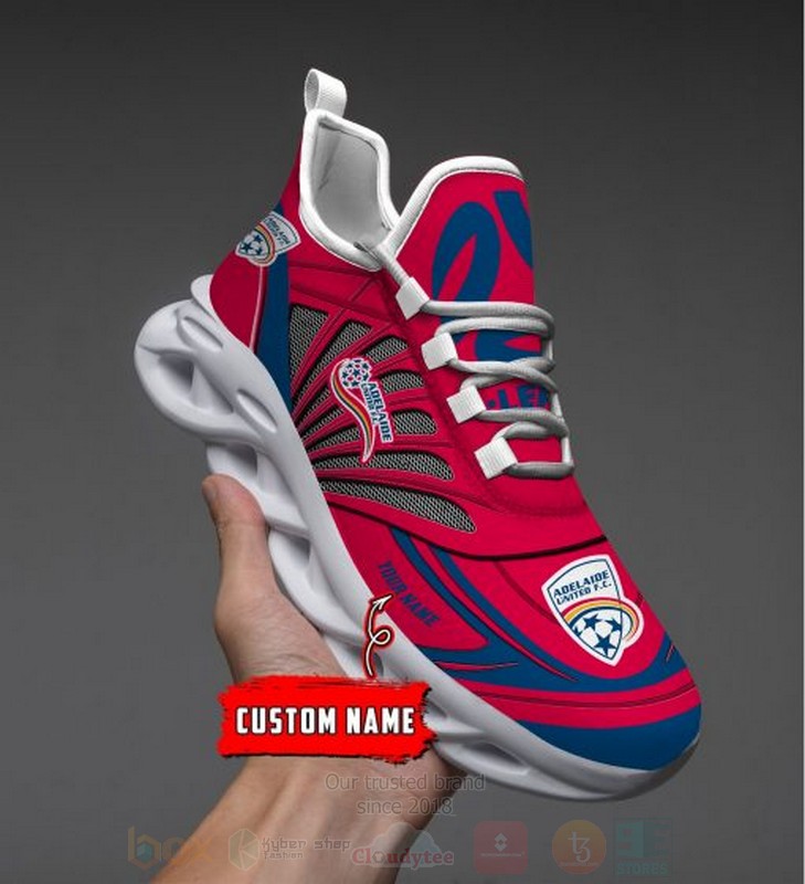 Adelaide United-A-League Personalized Clunky Max Soul Shoes Adelaide United-A-League Personalized Clunky Max Soul Shoes