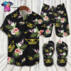 Aerosmith Rock Band Full Print Hawaiian Shirt Beach Shorts And Flip Flops