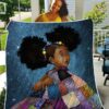 African Black Daughter Quilt - Melanin Poppin Adorable Daughter Quilt Quilt Single
