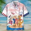 American Shorthair Independence Day Is Coming White Hawaiian Shirt