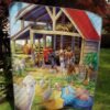 Animal Blanket - Farm Animal Quilt Blanket - Animal Memorial Gifts Quilt Blanket