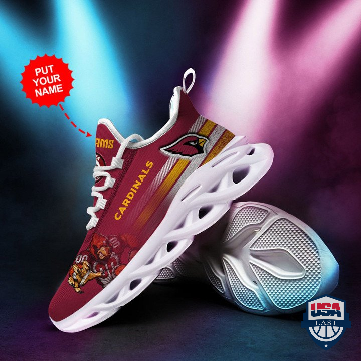 Arizona Cardinals Custom Name Running Sport Shoes 46 Arizona Cardinals Custom Name Running Sport Shoes 46