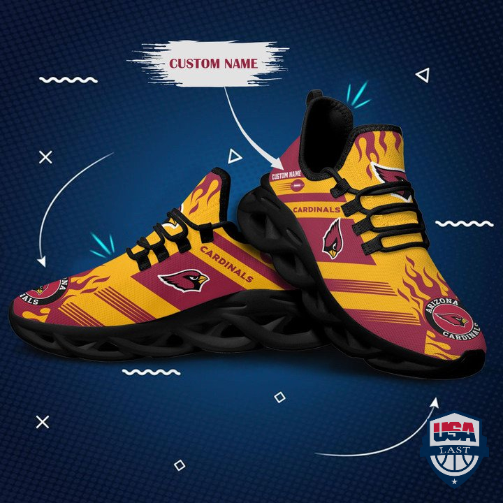 Arizona Cardinals Custom Personalized Max Soul Sneakers 56 Arizona Cardinals Custom Personalized Max Soul Sneakers 56