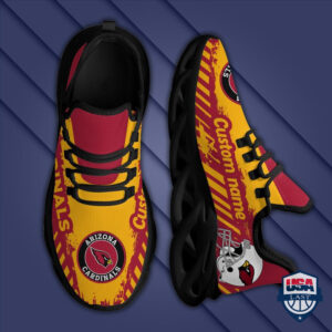 Arizona Cardinals Helmet Logo Custom Name Max Soul Sneaker 22