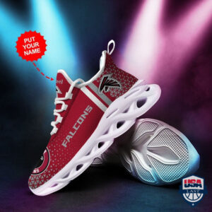 Atlanta Falcons Football Team Custom Name Max Soul Sneaker