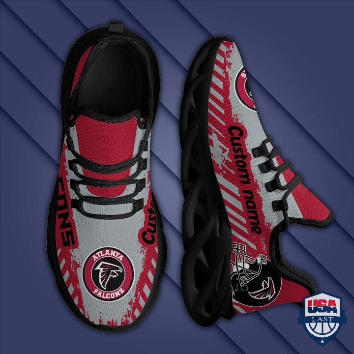 Atlanta Falcons Helmet Logo Custom Name Max Soul Clunky Sneaker 26 Atlanta Falcons Helmet Logo Custom Name Max Soul Clunky Sneaker 26