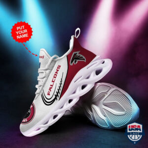 Atlanta Falcons Personalized Max Soul Sneaker Nfl Logo