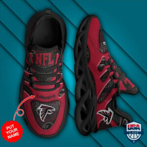 Atlanta Falcons Personalized Name Max Soul Sneakers 30