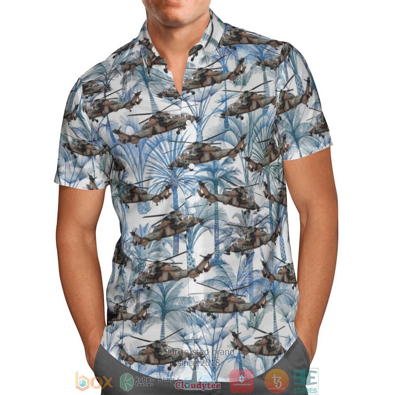 Australia Army Arh Tiger Blue Hawaiian Shirt Australia Army Arh Tiger Blue Hawaiian Shirt