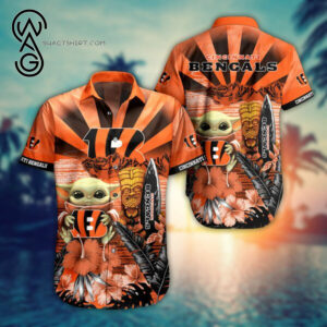Baby Yoda And Cincinnati Bengals Combo Hawaiian Shirt And Shorts