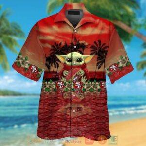 Baby Yoda Hug San Francisco 49Ers Hawaiian Shirt And Shorts