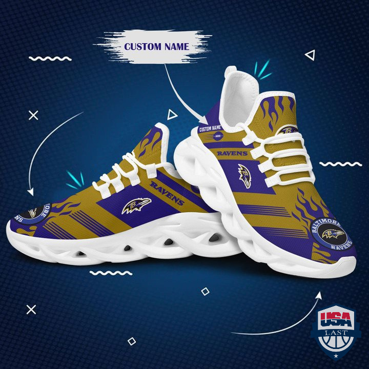 Baltimore Ravens Custom Name Clunky Shoes 52 Baltimore Ravens Custom Name Clunky Shoes 52
