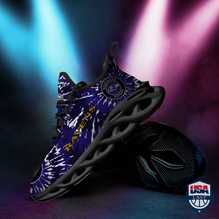 Baltimore-Ravens-Custom-Name-Tie-Dye-Max-Soul-Sneaker-Shoes-53-2