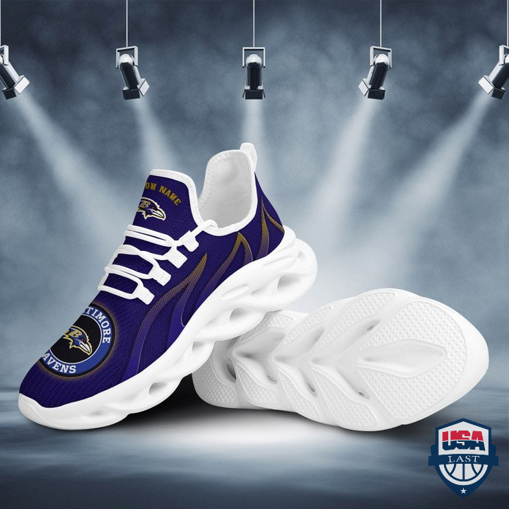 Baltimore Ravens Fire Flame Custom Name Max Soul Sneaker Shoes 60 Baltimore Ravens Fire Flame Custom Name Max Soul Sneaker Shoes 60