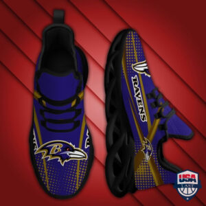Baltimore Ravens Geometric Sporty Max Soul Sneaker 04