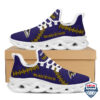 Baltimore Ravens Leather Surface Custom Name Max Soul Sneaker 22