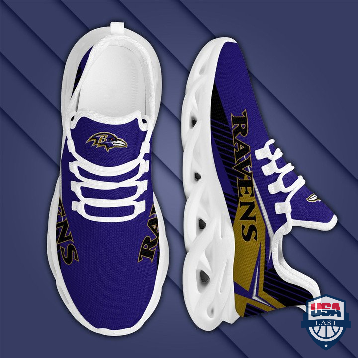 Baltimore Ravens Max Soul Shoes Logo American Football 10 Baltimore Ravens Max Soul Shoes Logo American Football 10