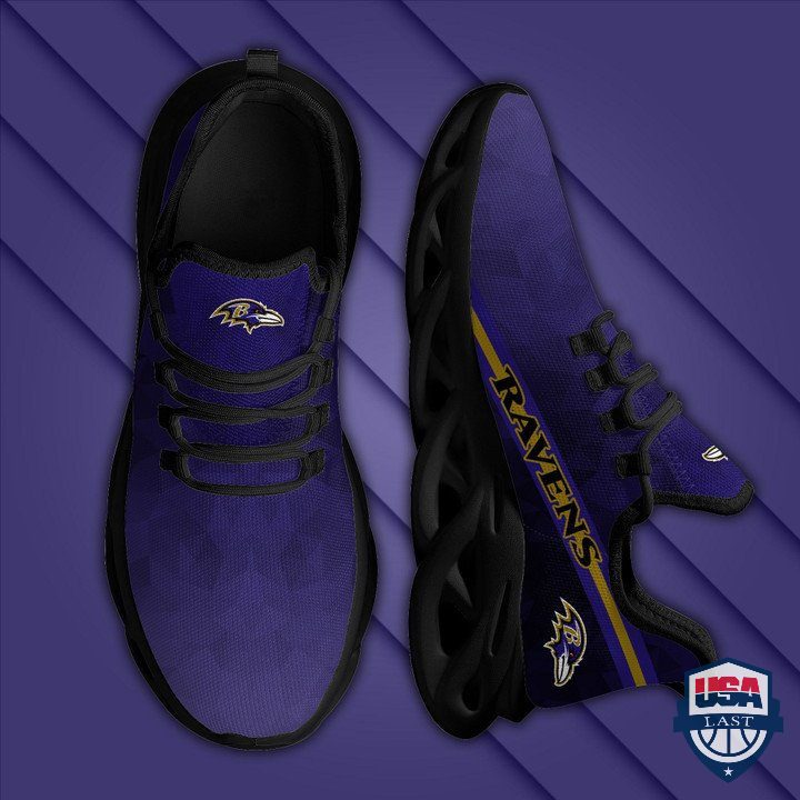 Baltimore Ravens Polygonal Max Soul Shoes 06 Baltimore Ravens Polygonal Max Soul Shoes 06