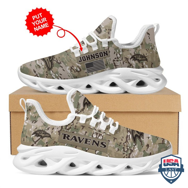 Baltimore Ravens Us Army Military Custom Name Max Soul Shoes 27 Baltimore Ravens Us Army Military Custom Name Max Soul Shoes 27