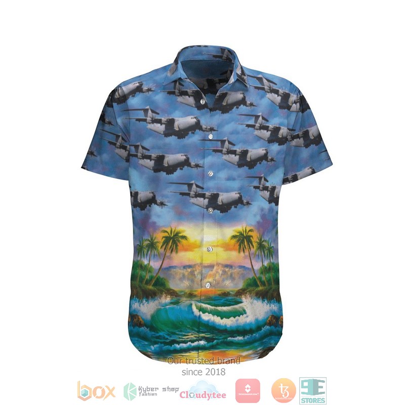 Belgian Air Force Airbus A400M Atlas Hawaiian Shirt Beach Shorts Belgian Air Force Airbus A400M Atlas Hawaiian Shirt Beach Shorts