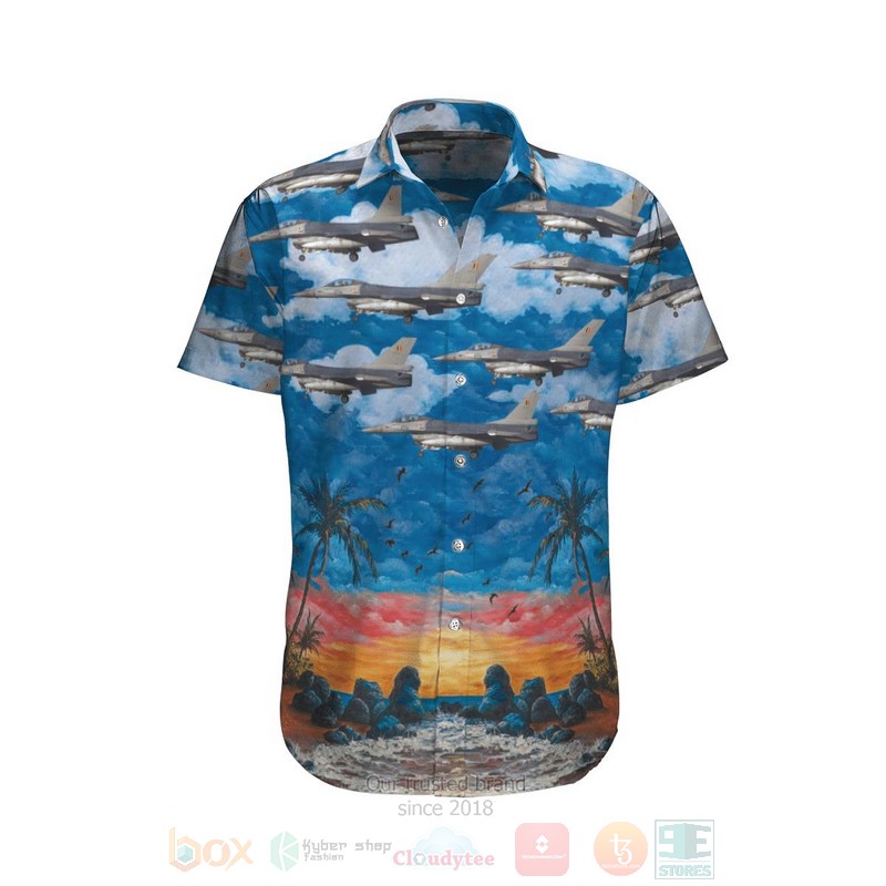 Belgian Air Force General Dynamics Sabca F-16Am Fighting Falcon 401 Hawaiian Shirt Belgian Air Force General Dynamics Sabca F-16Am Fighting Falcon 401 Hawaiian Shirt