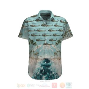 Bell Uh-1D Iroquois German Army Hawaiian Shirt
