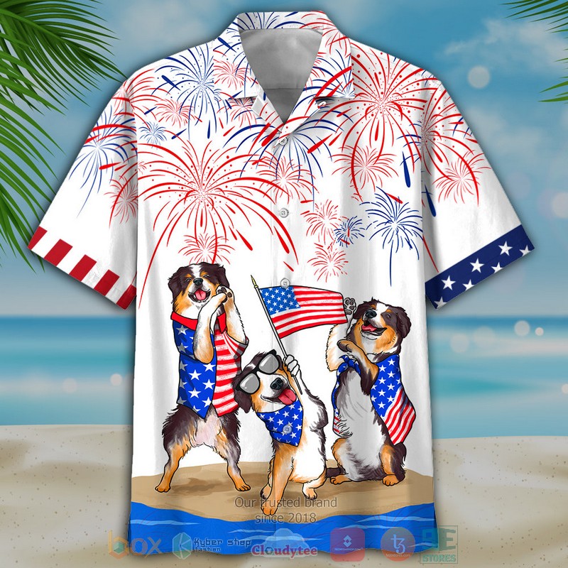 Bernese Mountain Dogs Independence Day Is Coming Hawaiian Shirt Bernese Mountain Dogs Independence Day Is Coming Hawaiian Shirt