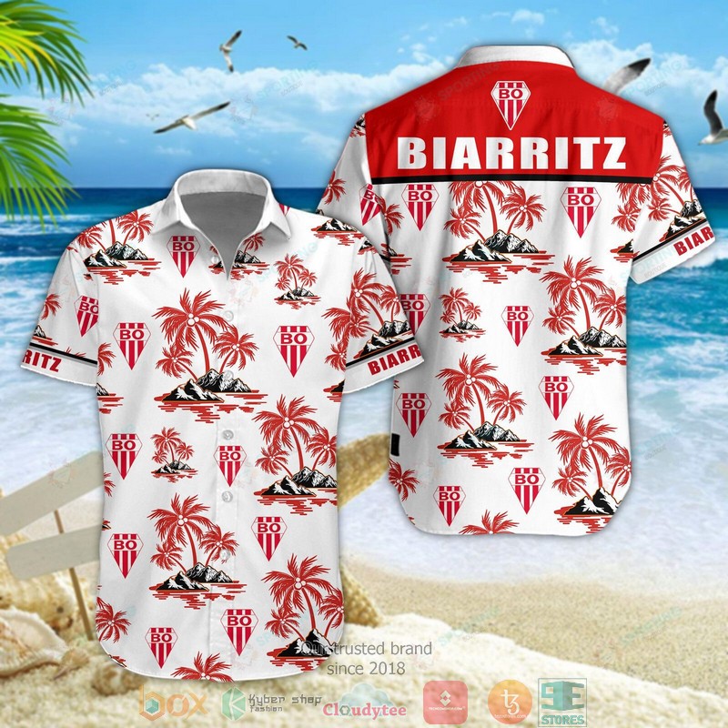 Biarritz Olympique Hawaiian Shirt Biarritz Olympique Hawaiian Shirt