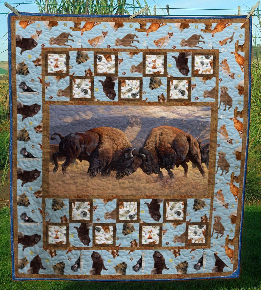 Bison Quilt Cuotr Bison Quilt Cuotr