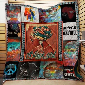 Black Girl African Beautiful Quilt Quilt Blanket Dhc150120801Td