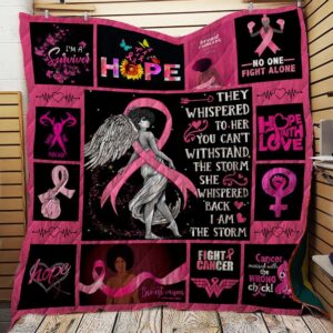 Black Girl Fight Cancer Quilt Quilt Blanket Dhc150120819Td
