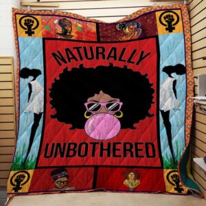 Black Girl Naturally Unbothered Quilt Quilt Blanket Dhc150120811Td