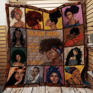 Black Girl She Slays She Prays She Is Beautiful Bold Quilt Quilt Blanket Dhc150120821Td