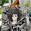 Black Women Art Quilt - Melanin Poppin Bubble Women Quilt Quilt Single