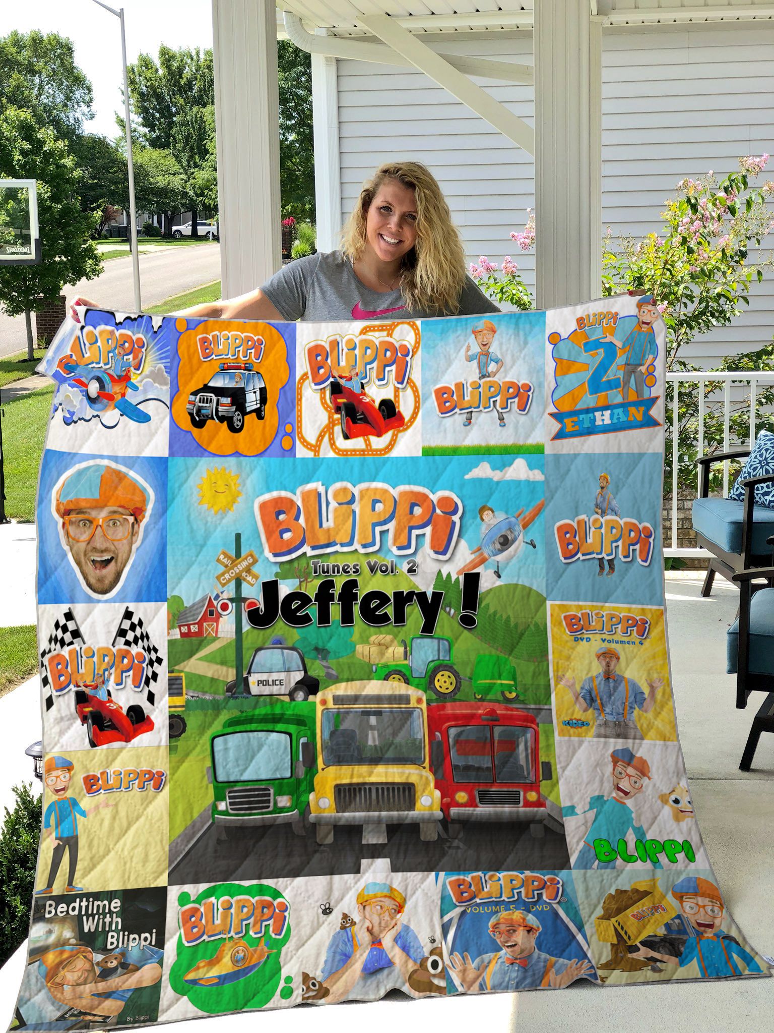 Blippi Quilt Blanket 0832 (Jeffery) Quilt Blanket Blippi Quilt Blanket 0832 (Jeffery) Quilt Blanket