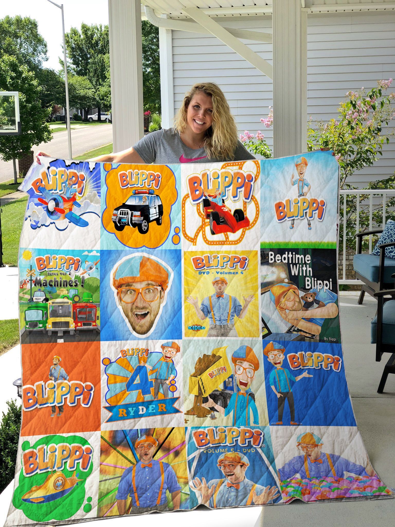 Blippi Quilt Blanket- Custom Quilt- Ryder Blippi Quilt Blanket- Custom Quilt- Ryder