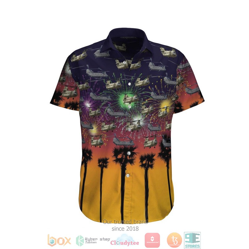 Boeing Ch-47F Chinook Australian Army Hawaiian Shirt Boeing Ch-47F Chinook Australian Army Hawaiian Shirt