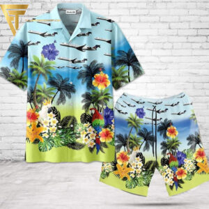 Bombardier Crj-700 All Over Print Hawaiian Shirts And Beach Shorts