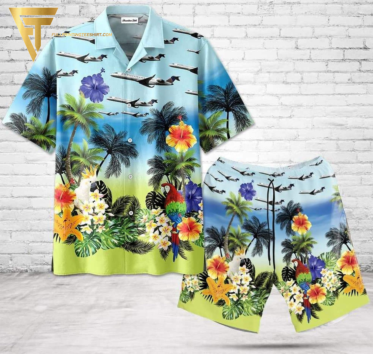 Bombardier Crj-700 All Over Print Hawaiian Shirts And Beach Shorts Bombardier Crj-700 All Over Print Hawaiian Shirts And Beach Shorts