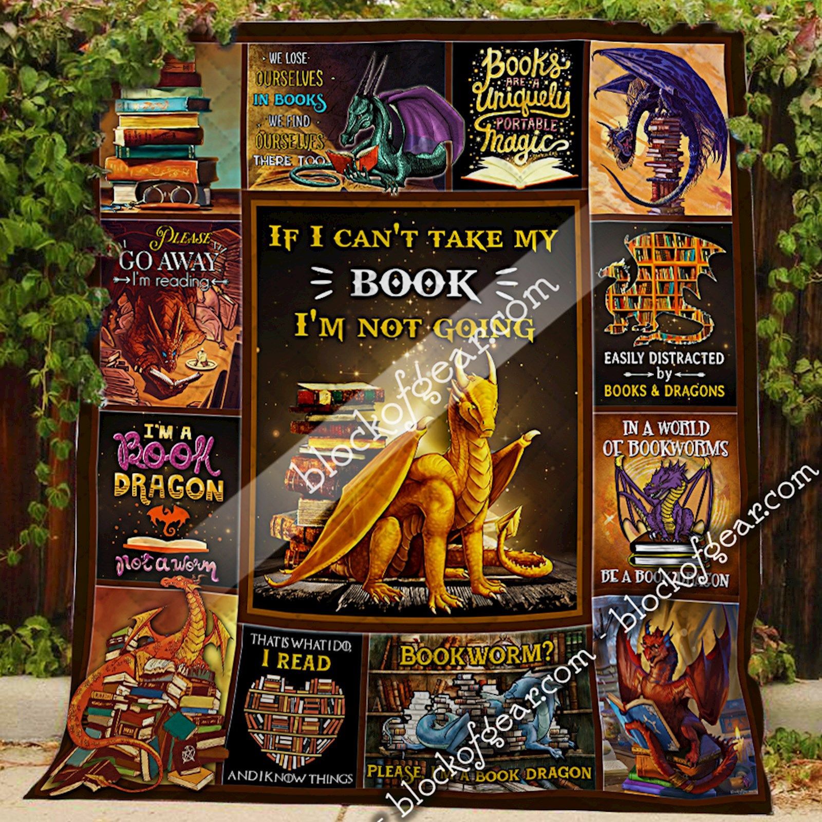 Book Dragon Quilt Book Dragon Quilt