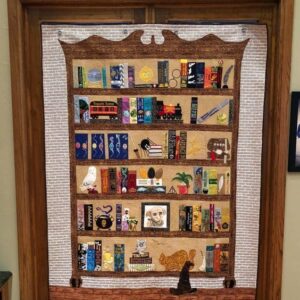 Bookshelves Quilt Cueut