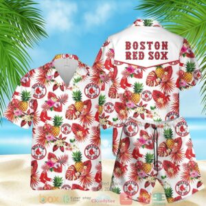 Boston Red Sox Mlb Pineapple Hawaiian Shirt