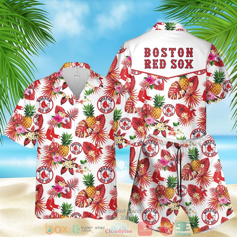 Boston Red Sox Mlb Pineapple Hawaiian Shirt Boston Red Sox Mlb Pineapple Hawaiian Shirt