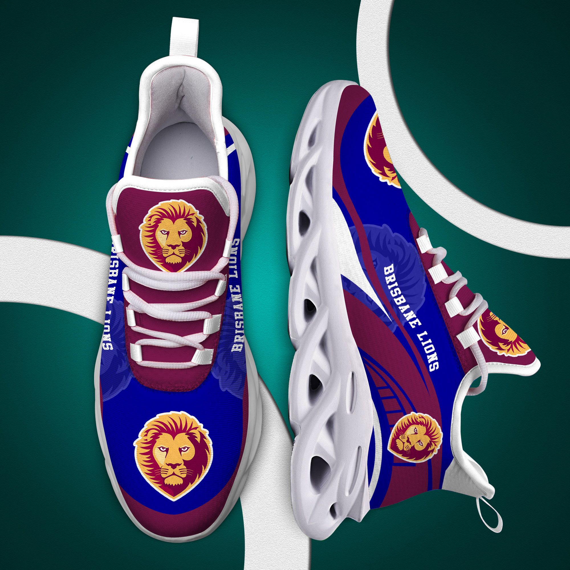 Brisbane Lions Afl Clunky Max Soul Shoes Brisbane Lions Afl Clunky Max Soul Shoes