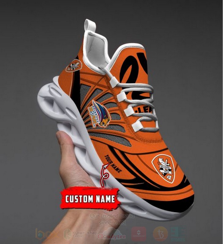 Brisbane Roar-A-League Personalized Clunky Max Soul Shoes Brisbane Roar-A-League Personalized Clunky Max Soul Shoes